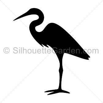 egret silhouette|egret clip art black and white.